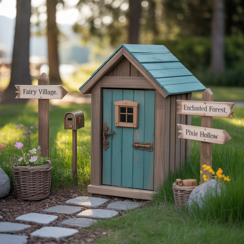 Fairy Mailboxes and Signs