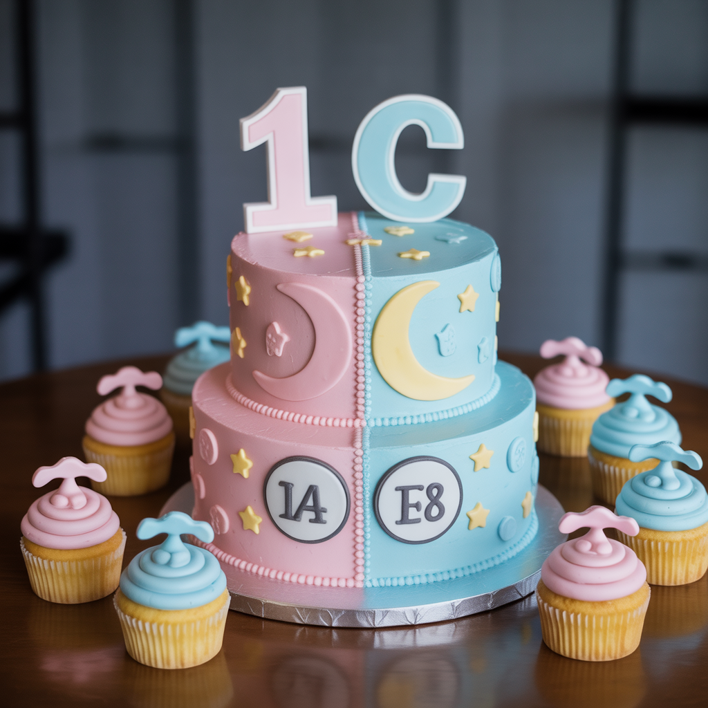 Baby Shower for Twins: 20 Creative and Heartfelt Ideas 3 Matching Yet Unique Cake Designs