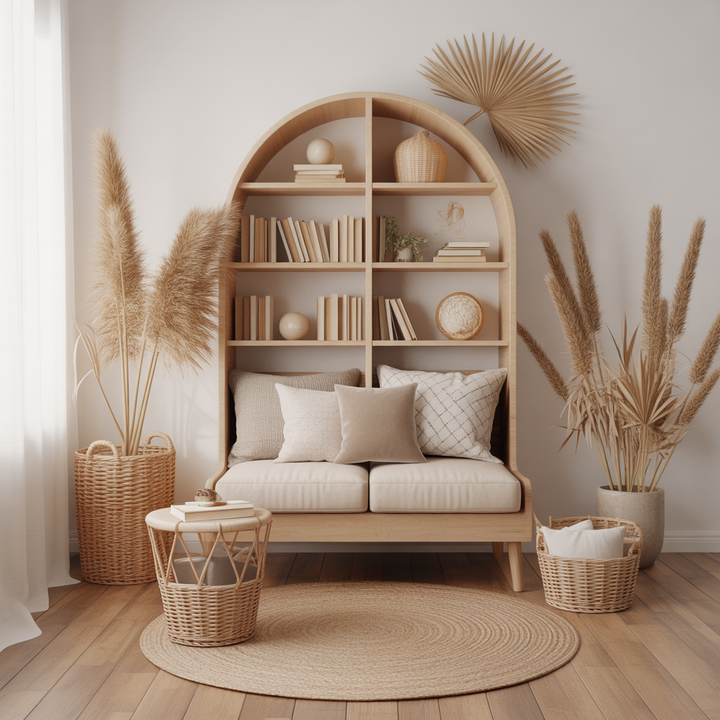 Boho Reading Nook :20 Creative Ideas for Designing Reading Nook 14 Minimal Boho Vibes