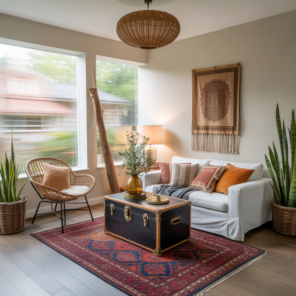 Boho Sunroom: 20 Inspiring Ideas to Create a Relaxed and Dreamy Space 10 Mix Vintage and Modern Finds