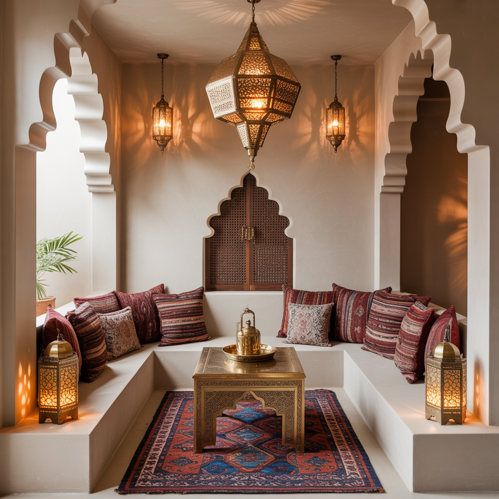 Boho Reading Nook :20 Creative Ideas for Designing Reading Nook 4 Moroccan-Inspired Reading Corner