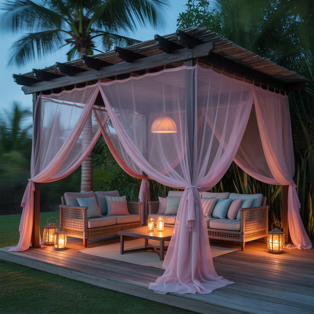 Mosquito Netting Curtains for Comfort