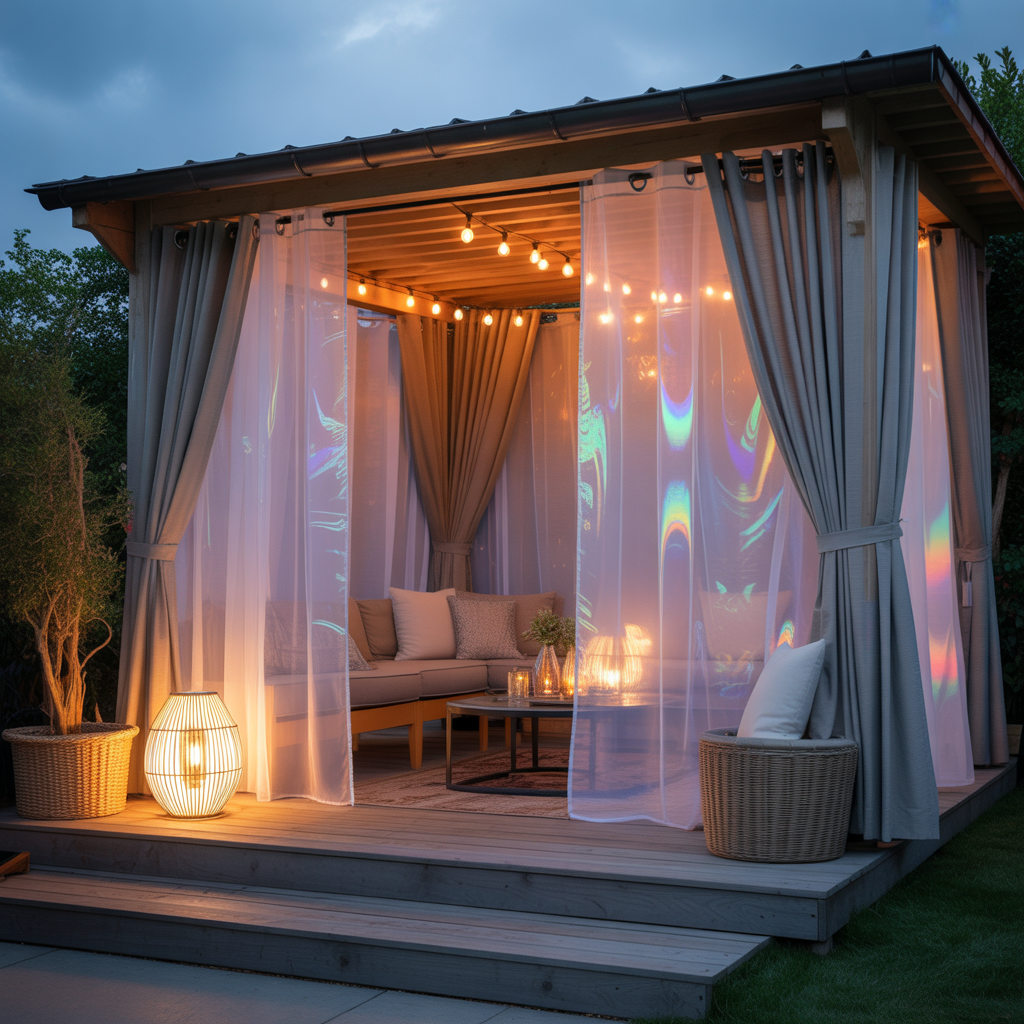 Layered Curtains for Depth and Texture