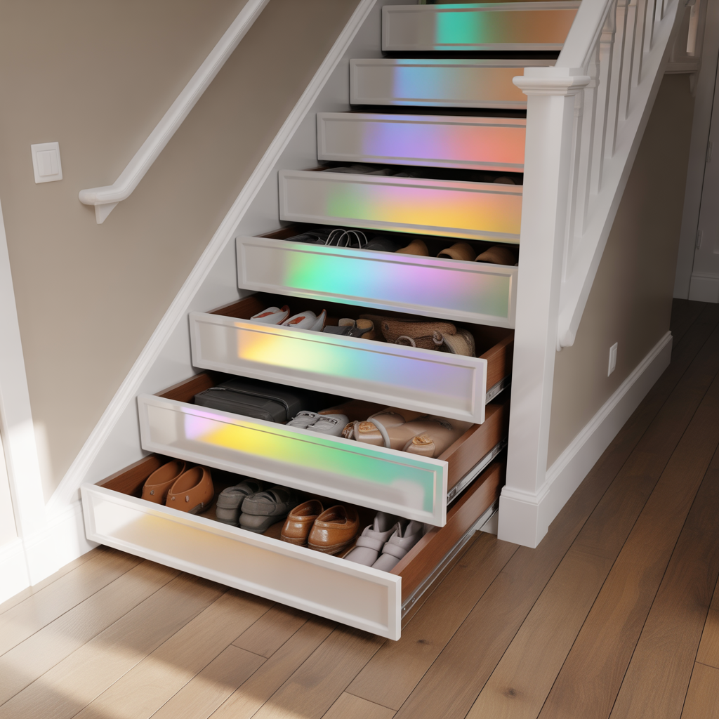 Storage Under Stairs: 20 Creative and Functional Ideas 2 Pull-Out Drawers for Easy Access