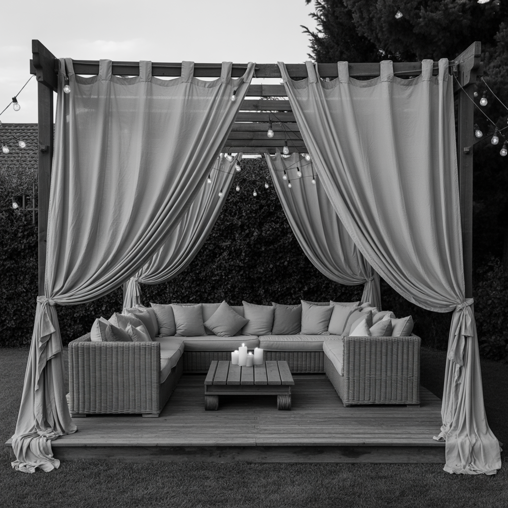 Romantic Look with Flowing Drapes