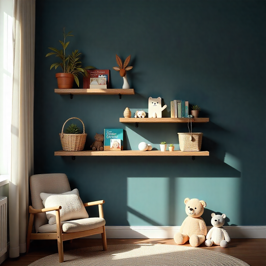 Rustic Shelving with Natural