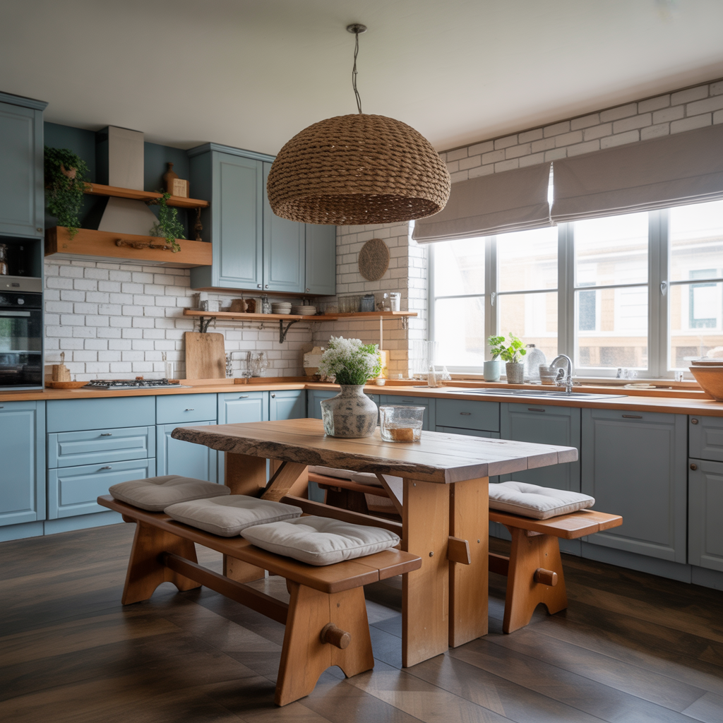 Earthy Kitchen: 20 Inspiring Ideas for a Natural and Grounded Space 17 Rustic Dining Nooks