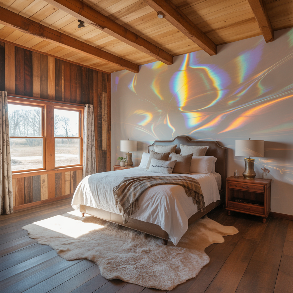Western Ranch Bedroom:20 Inspiring Ideas to Create a Cozy Rustic Retreat 17 Textured Walls and Ceilings