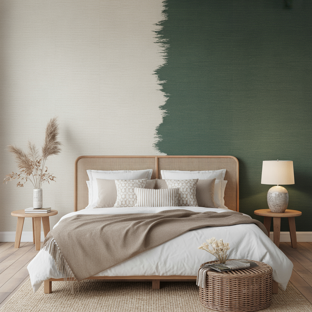 Cozy Winter Bedroom: 20 Beautiful Ideas to Create Warmth and Comfort 18 Textured Wallpaper or Accent Walls