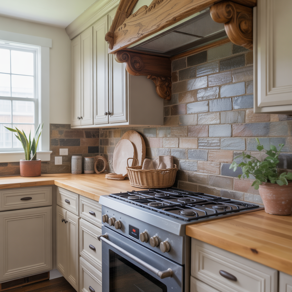 Earthy Kitchen: 20 Inspiring Ideas for a Natural and Grounded Space 10 Textured Backsplashes
