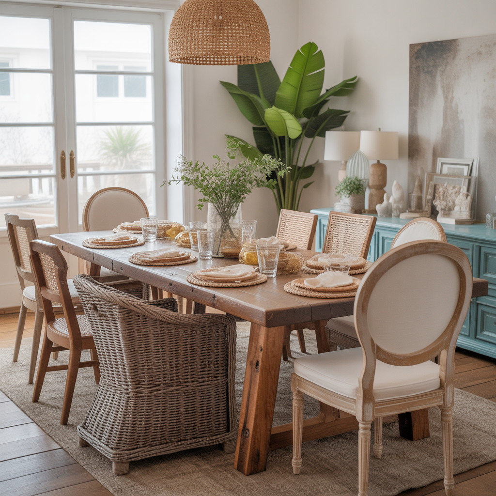 Wooden Dining Table as the Heart of the Room