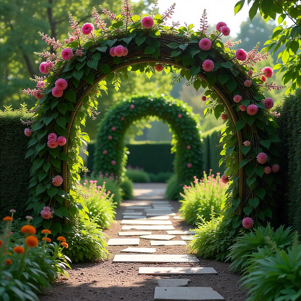 Add Arches and Climbing Plants