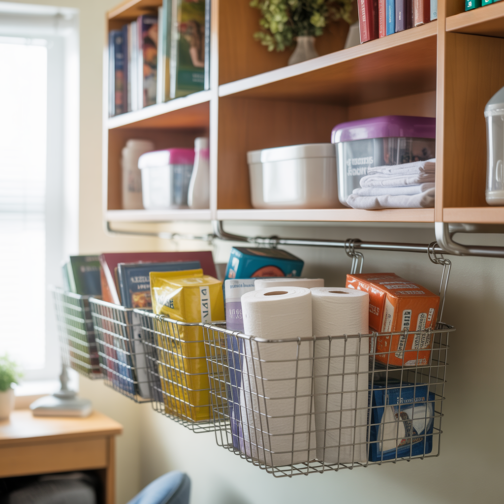 Add Under-Shelf Baskets for Extra Storage