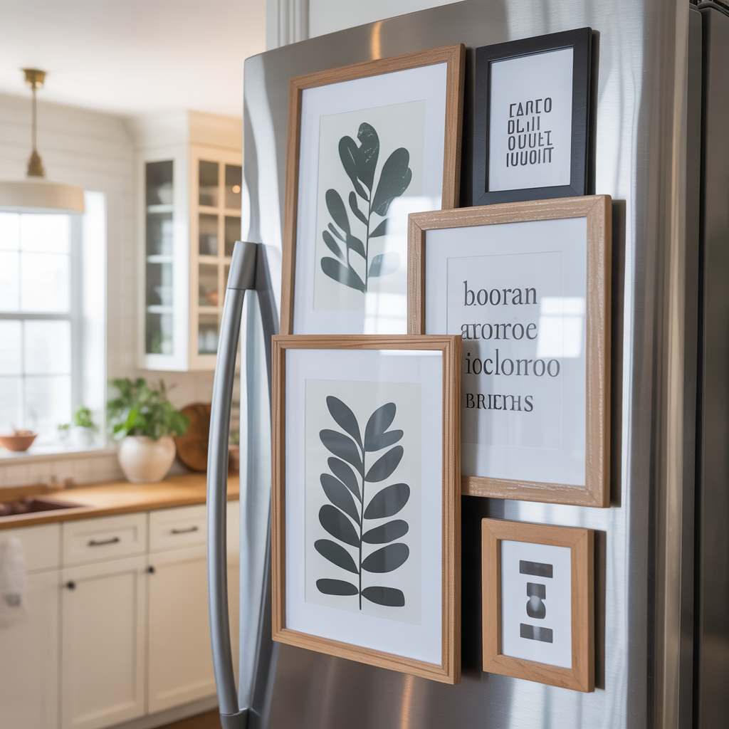 Fridge Top Decor :16 Ideas to Transform an Overlooked Space 3 Art and Framed Prints to Add Personality