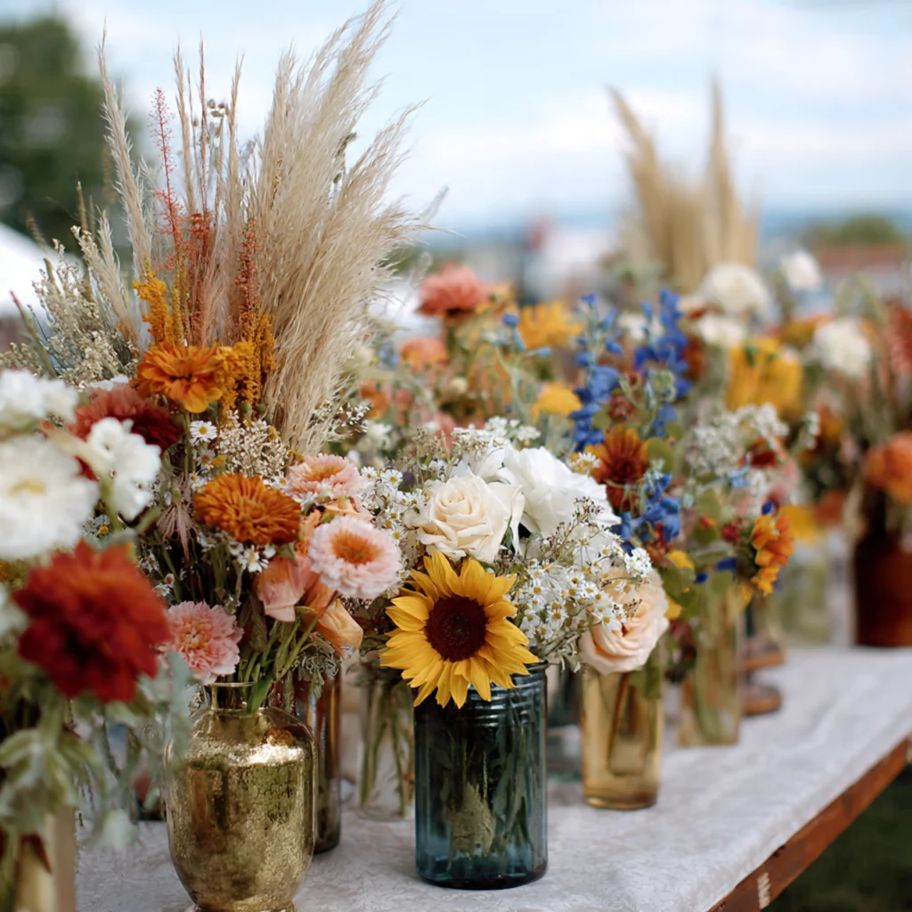 Bohemian Florals with Wild and Free Arrangements
