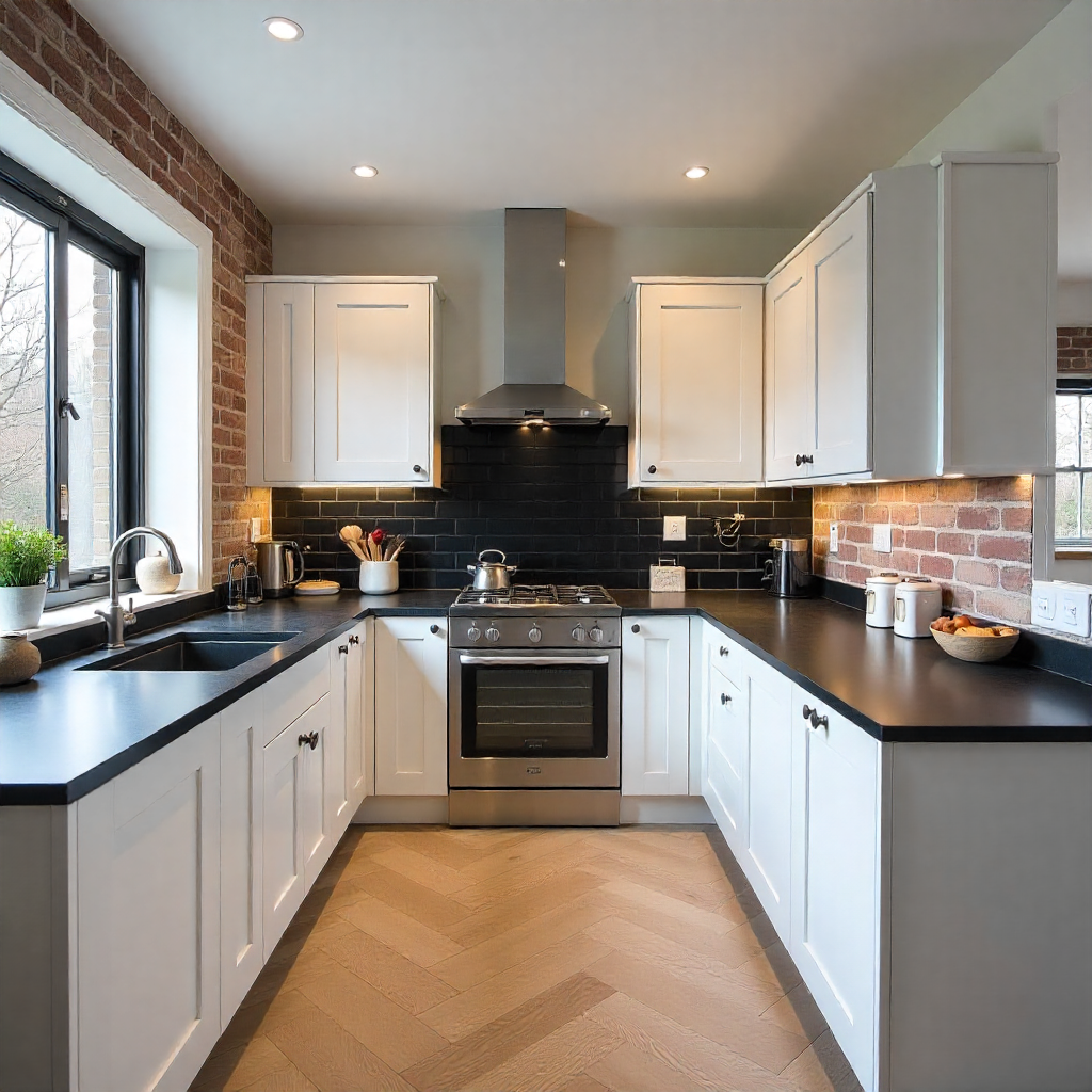 Brick Backsplash for Rustic Warmth