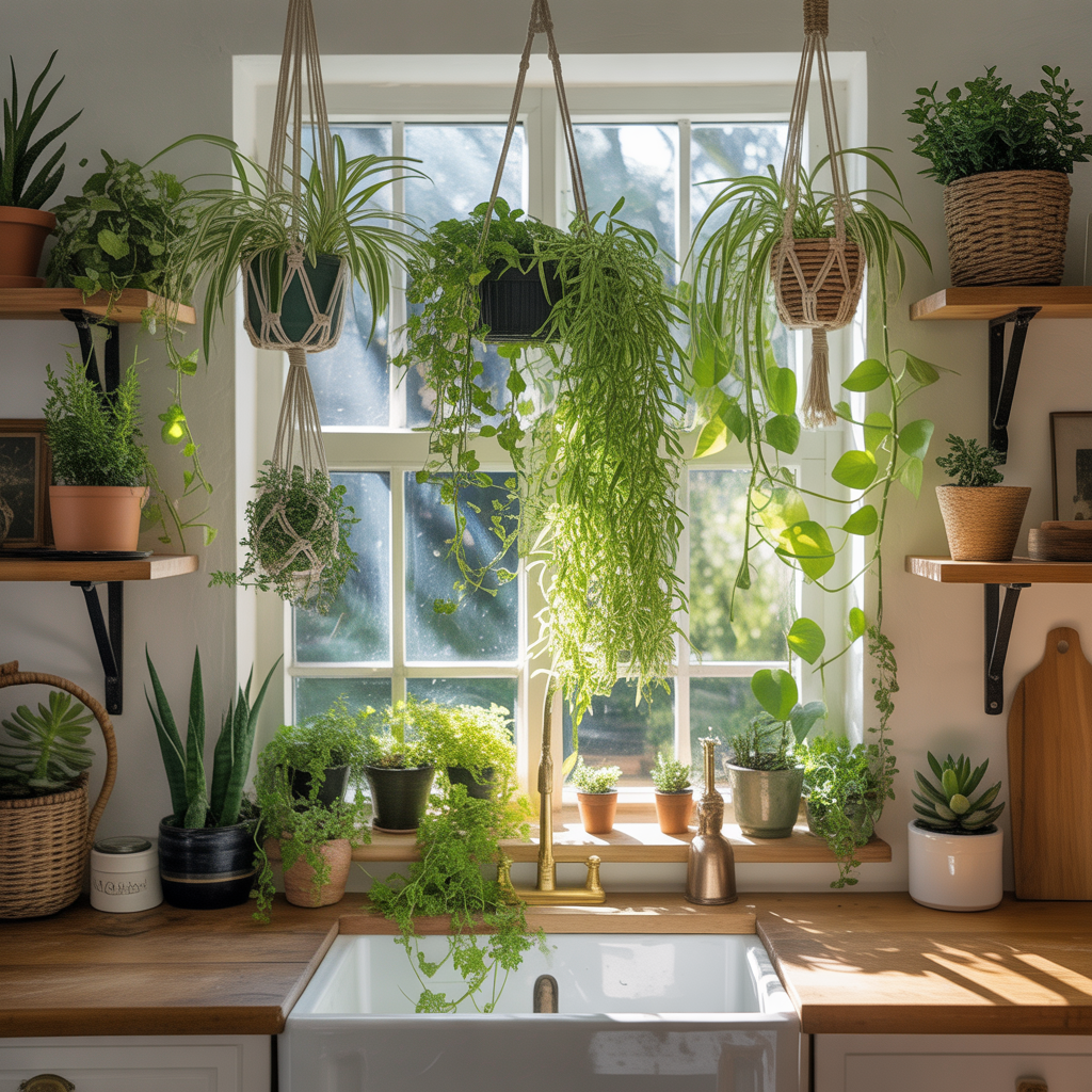 Bring in Greenery and Hanging Plants