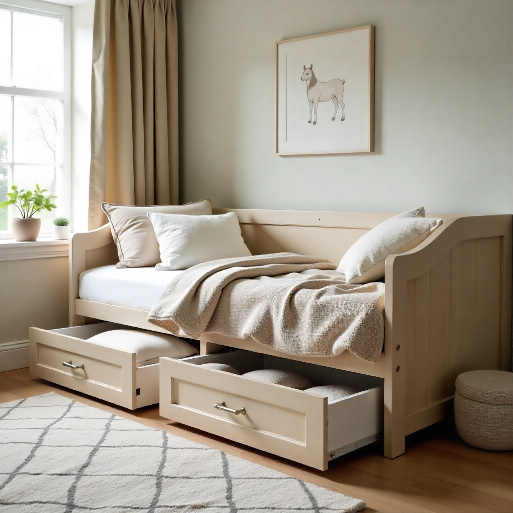 Convertible Daybed with Storage Drawers
