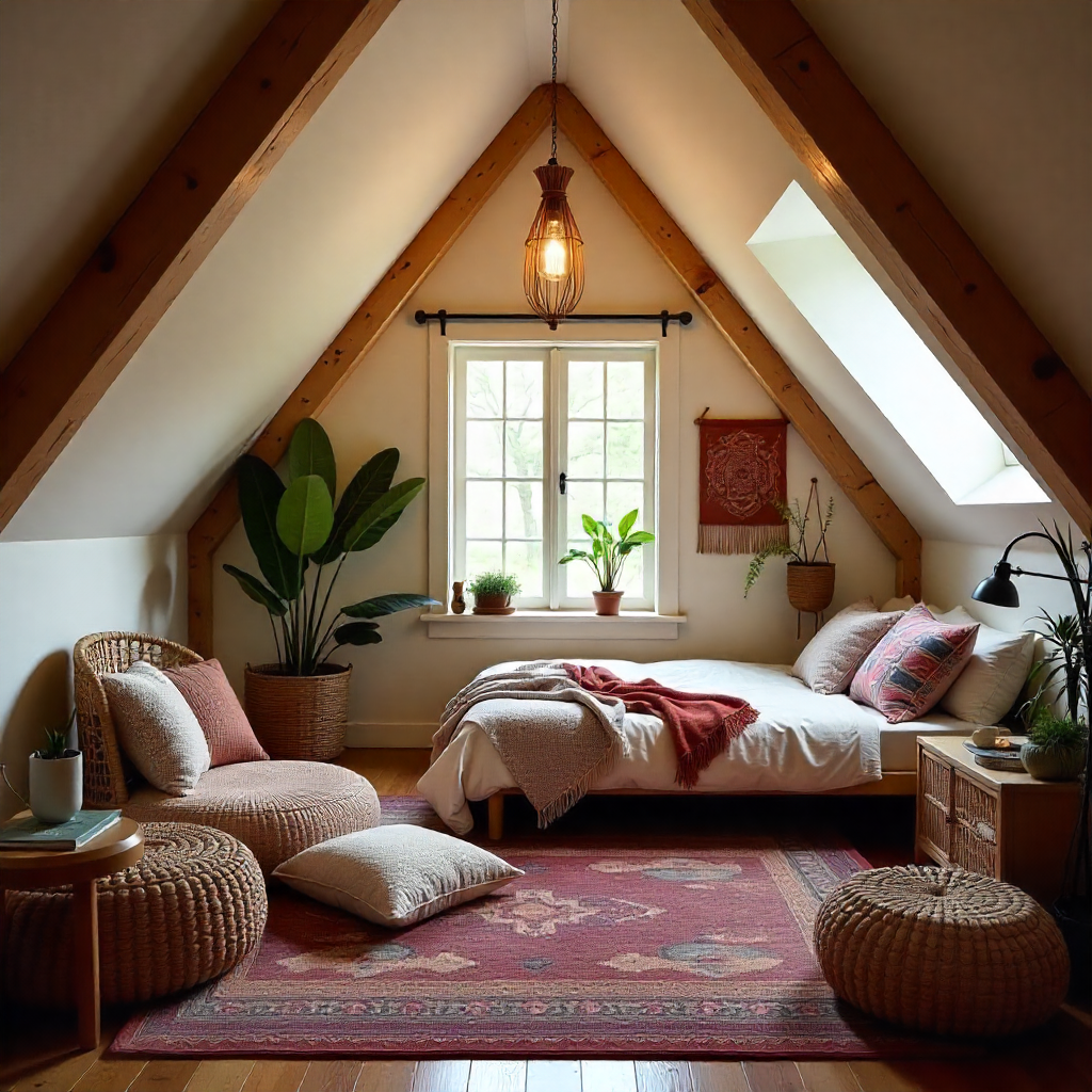 Cozy Boho Attic Escape