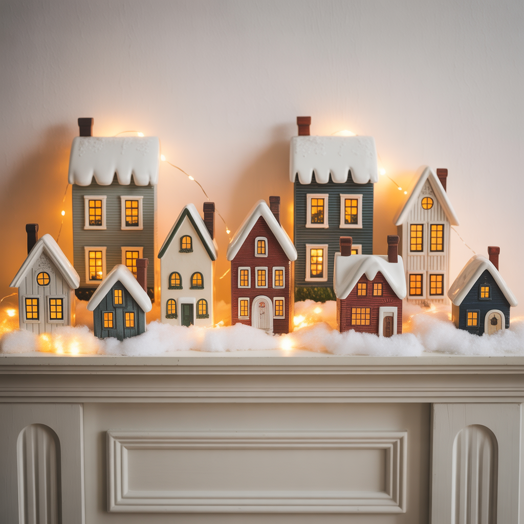 Decorate with Mini Houses or Villages