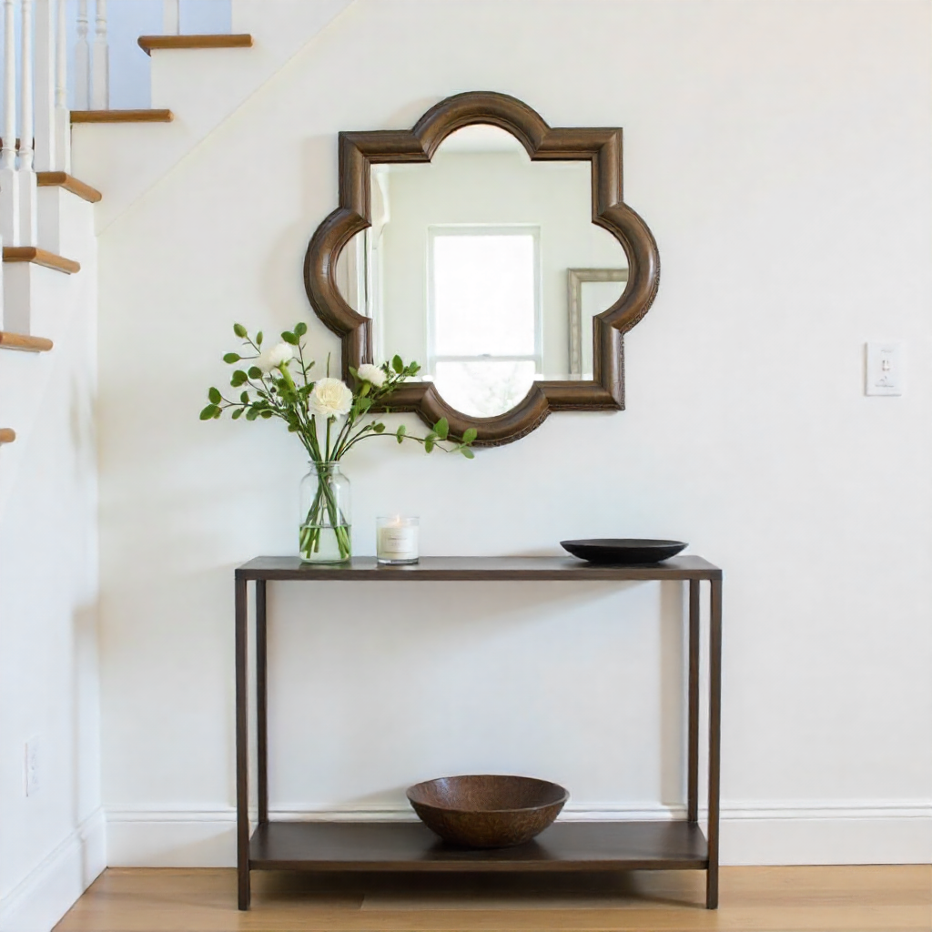 Decorative Console with Mirror