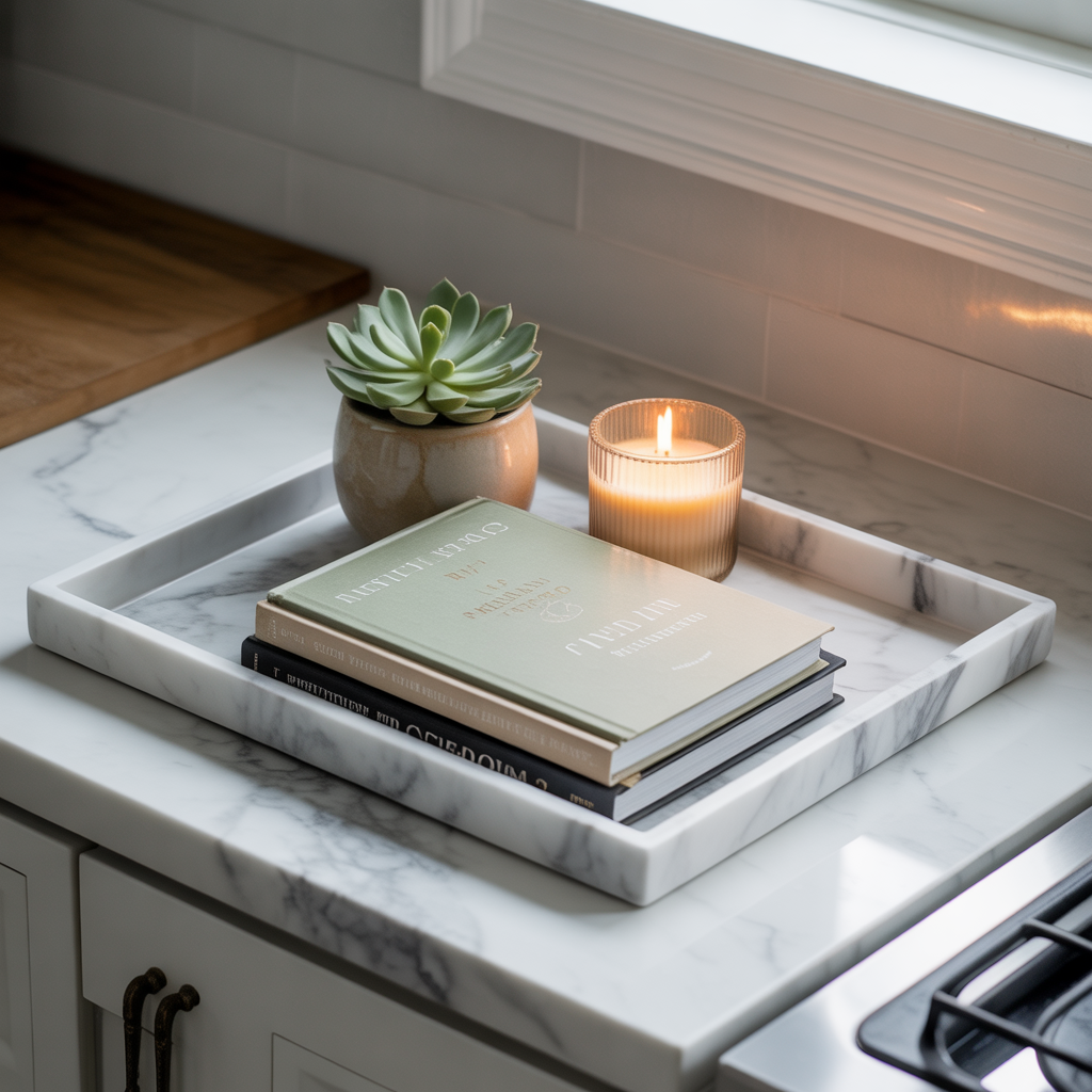 Fridge Top Decor :16 Ideas to Transform an Overlooked Space 11 Decorative Trays for a Curated Look