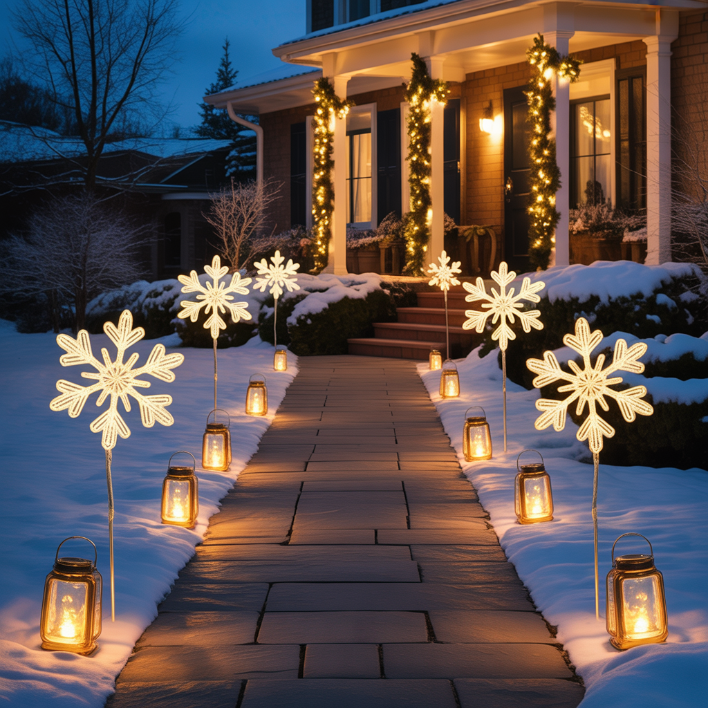 Elegant Lighted Pathways