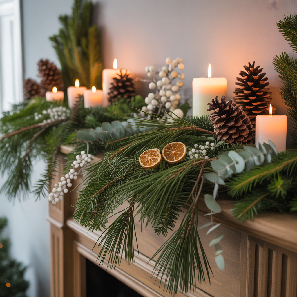 Embrace Natural Elements with Evergreen Branches