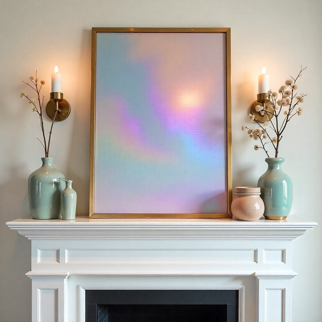 Farmhouse Mantel with Symmetry