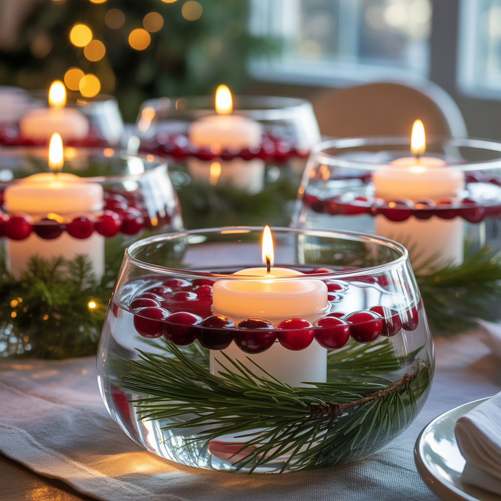 Christmas Centerpieces: 21 Stunning Ideas to Elevate Your Holiday Table 10 Floating Candle Christmas Centerpieces