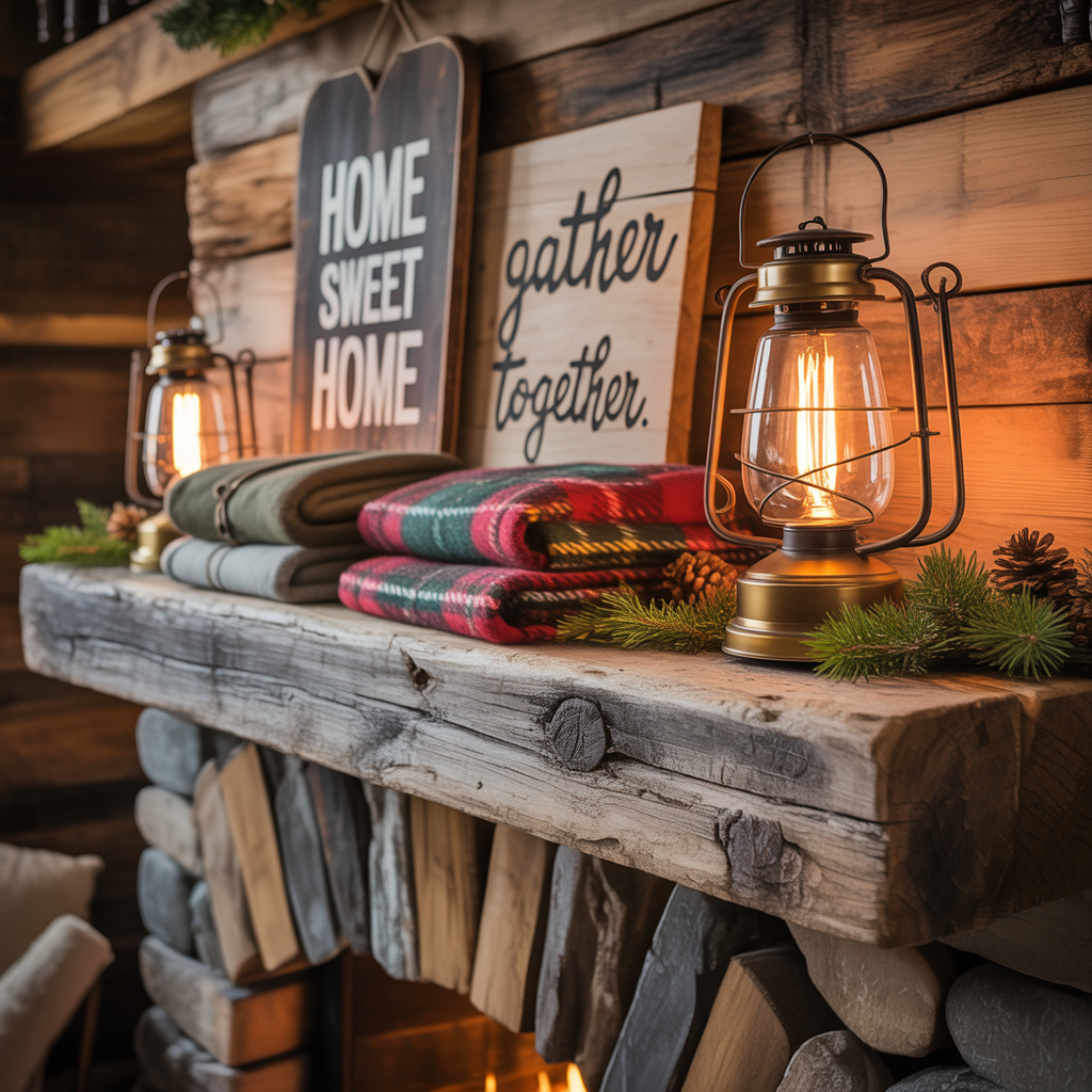 Go for Rustic Charm with Wood and Stone Elements