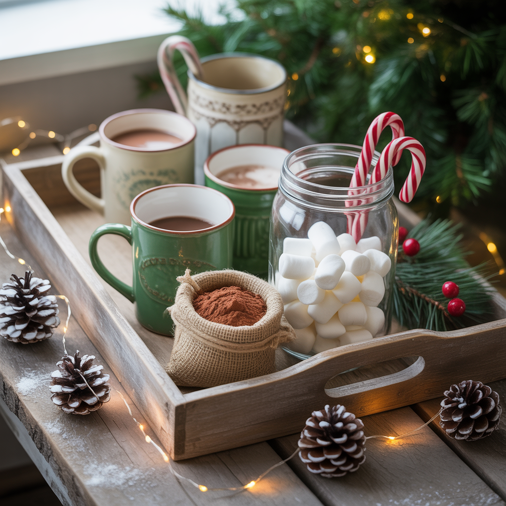 Hot Cocoa Bar-Inspired Setup