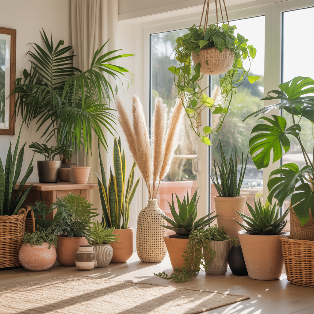 Boho Beach House: 14 Dreamy Ideas to Create a Relaxed Coastal Retreat 7 Indoor Greenery and Coastal Plants