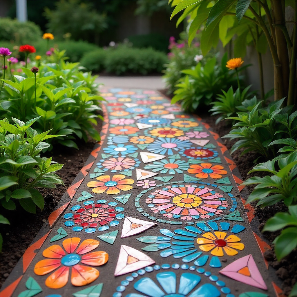 Integrate Colorful Mosaic Tiles