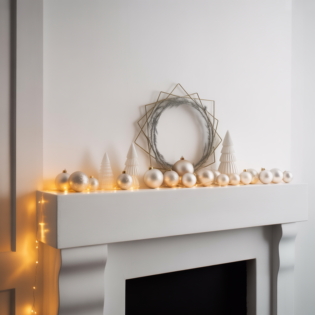 Christmas Mantel: 14 Magical Decorating Ideas to Make Your Fireplace the Star of the Season 11 Minimalist Modern Mantel