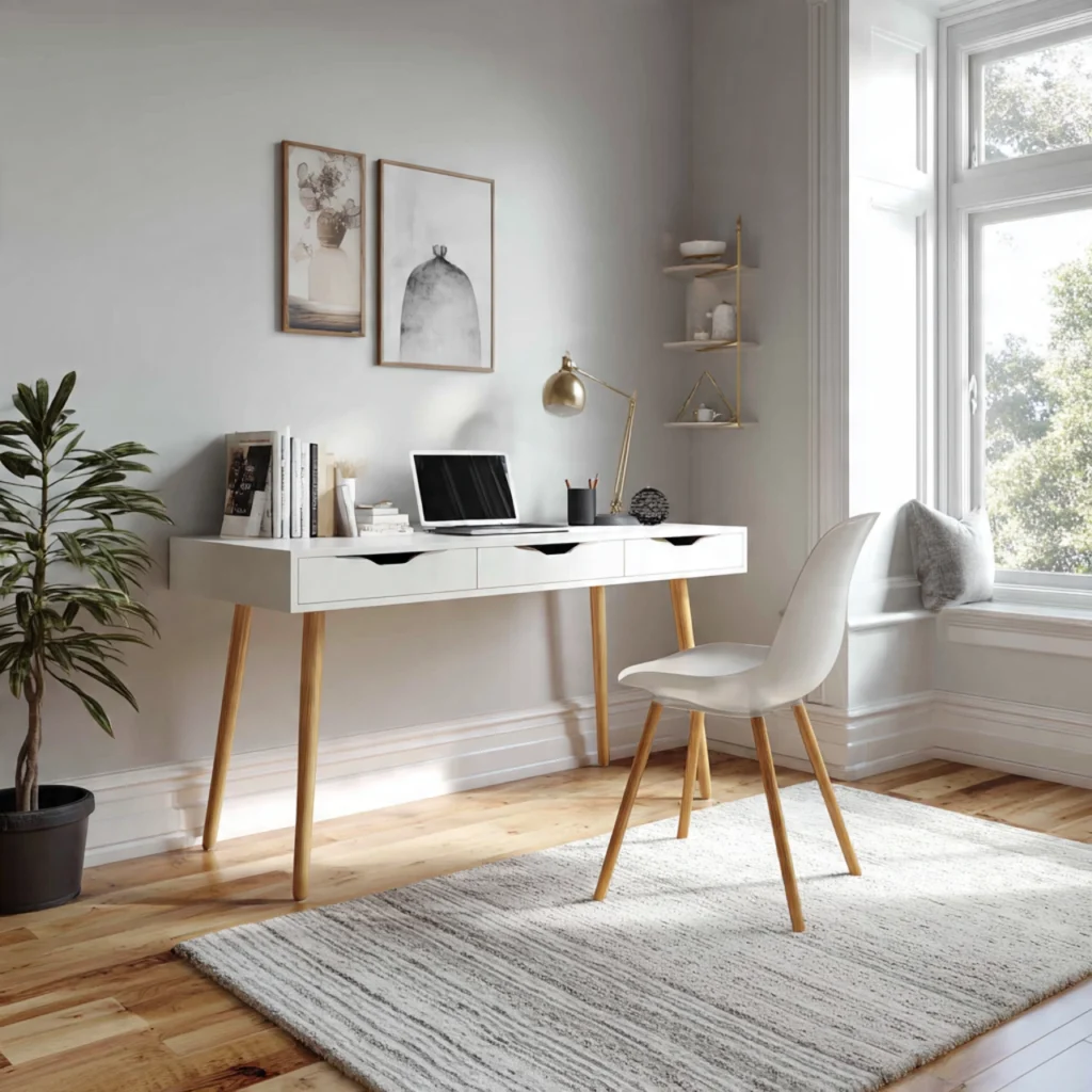 Painted Furniture: 20 Creative Ideas to Transform Your Home 20 Minimalist White Painted Desk