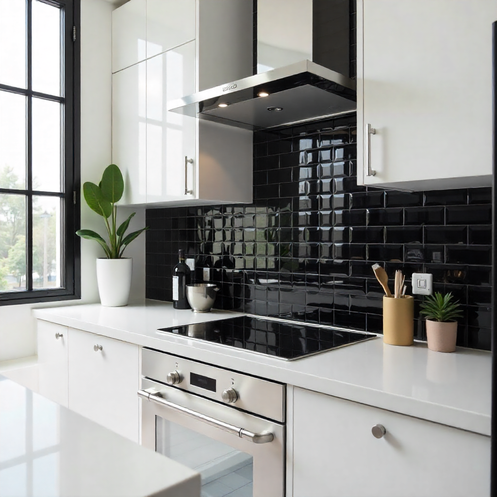Mirrored Backsplash for Glamorous Shine