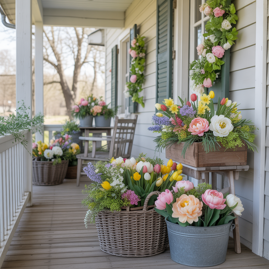 Mix Fresh and Faux Florals