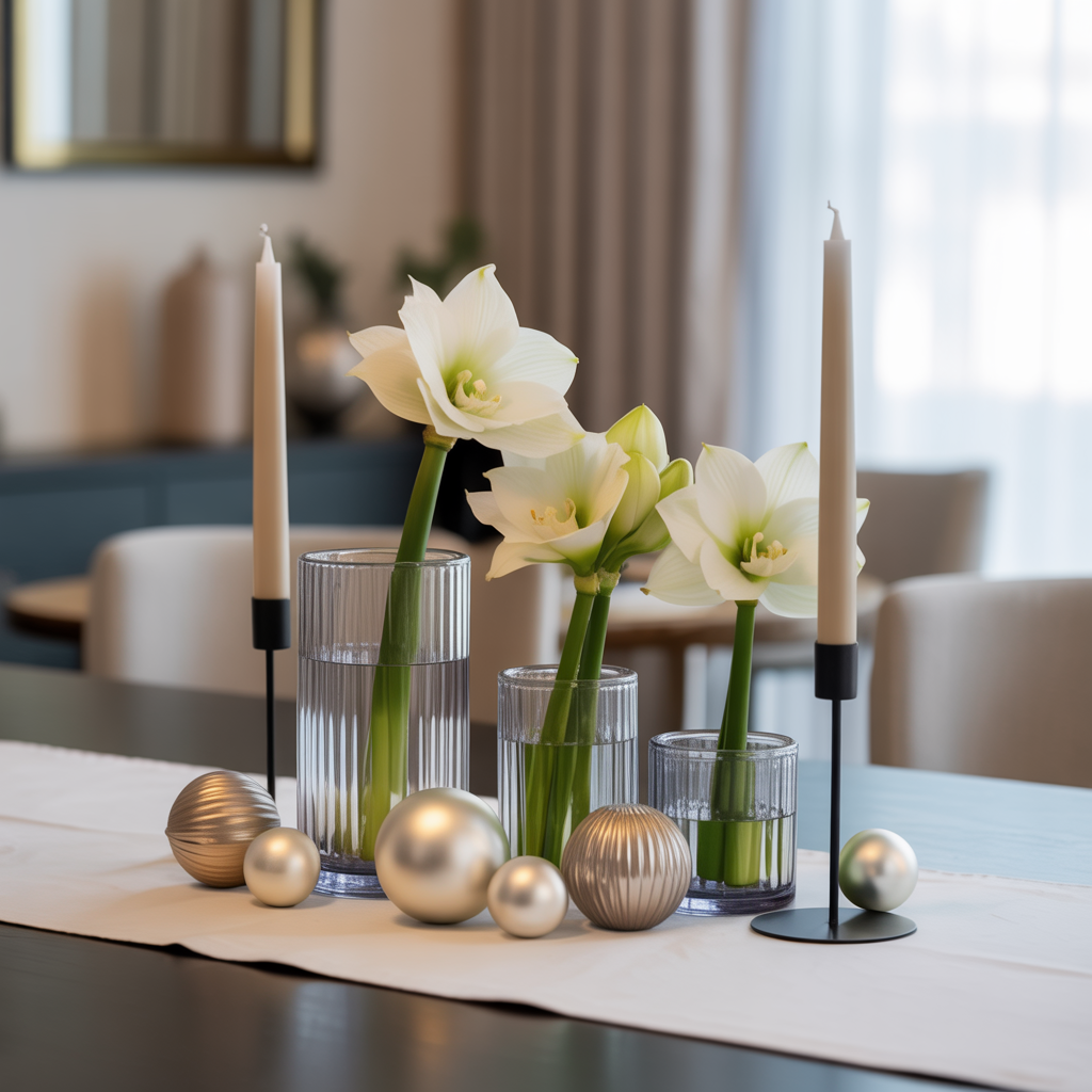 Christmas Centerpieces: 21 Stunning Ideas to Elevate Your Holiday Table 5 Modern Minimalist Christmas Centerpieces