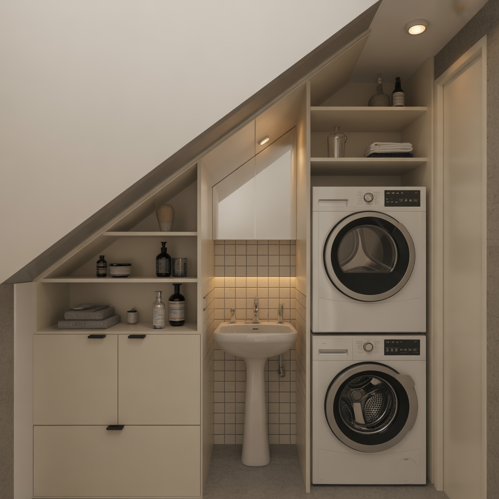 Multi-Functional Design with Laundry Space