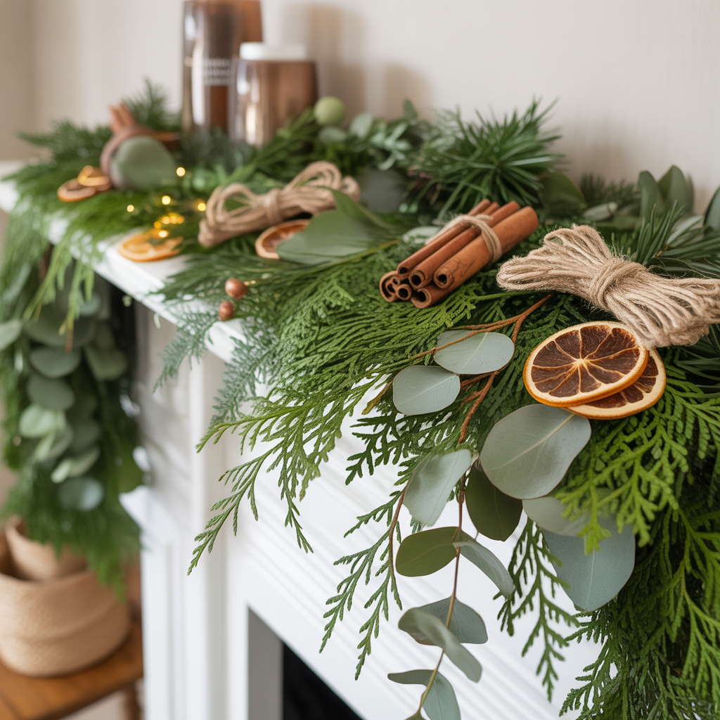 Christmas Mantel: 14 Magical Decorating Ideas to Make Your Fireplace the Star of the Season 10 Nature-Inspired Greenery Mantel