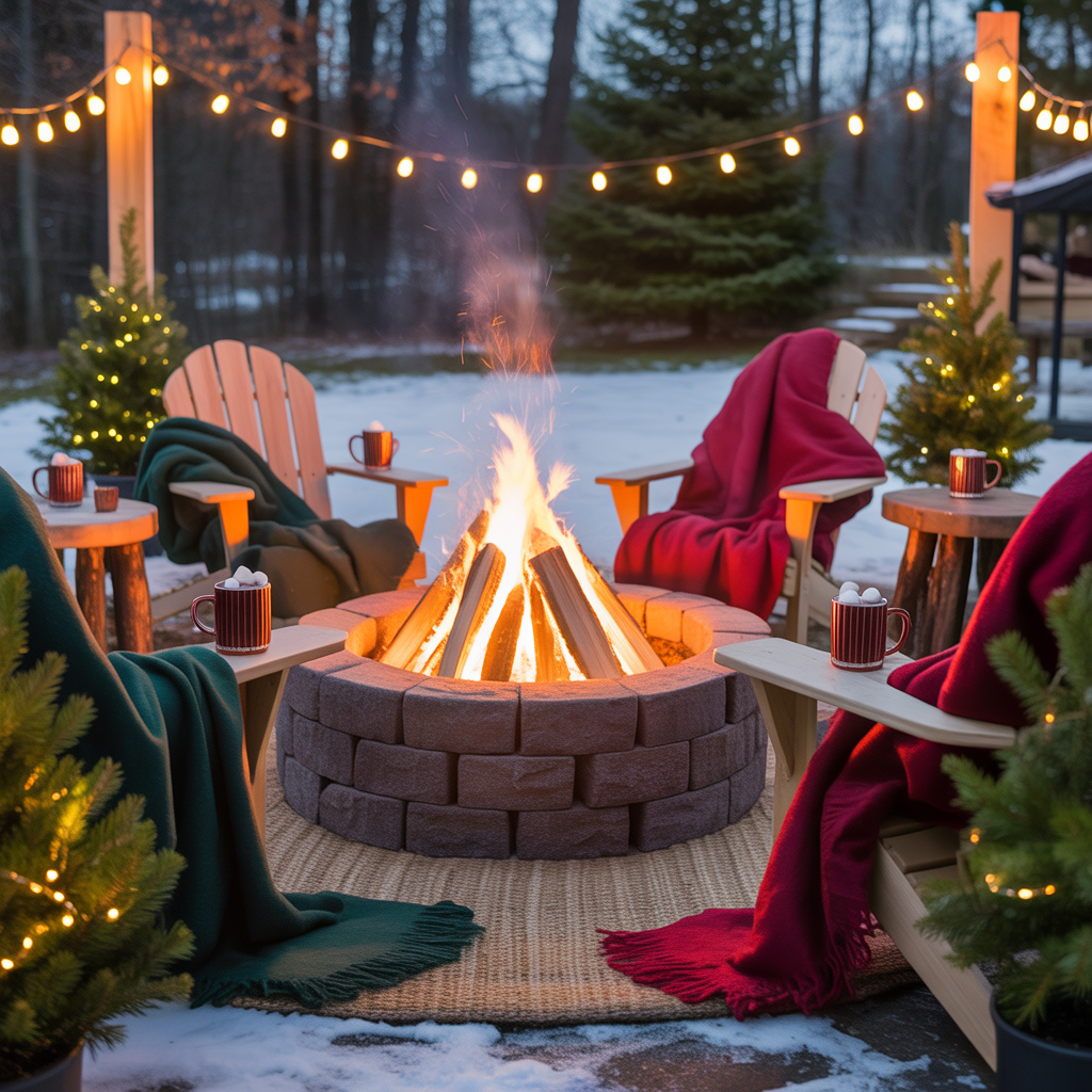 Outdoor Fire Pit Gathering Space