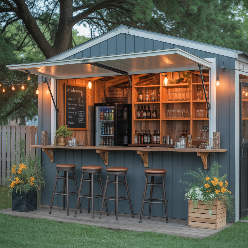 Outdoor-Inspired Bar