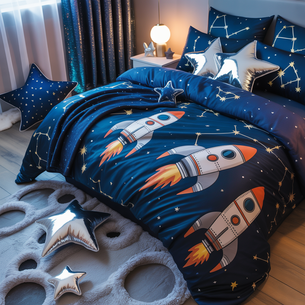 Outer Space Bedding and Textiles