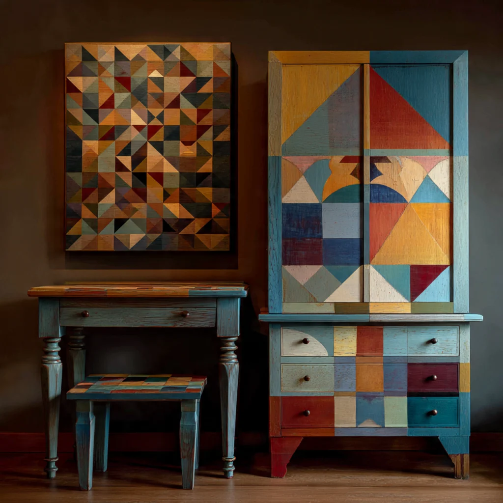 Painted Furniture: 20 Creative Ideas to Transform Your Home 16 Painted Furniture with Geometric Designs