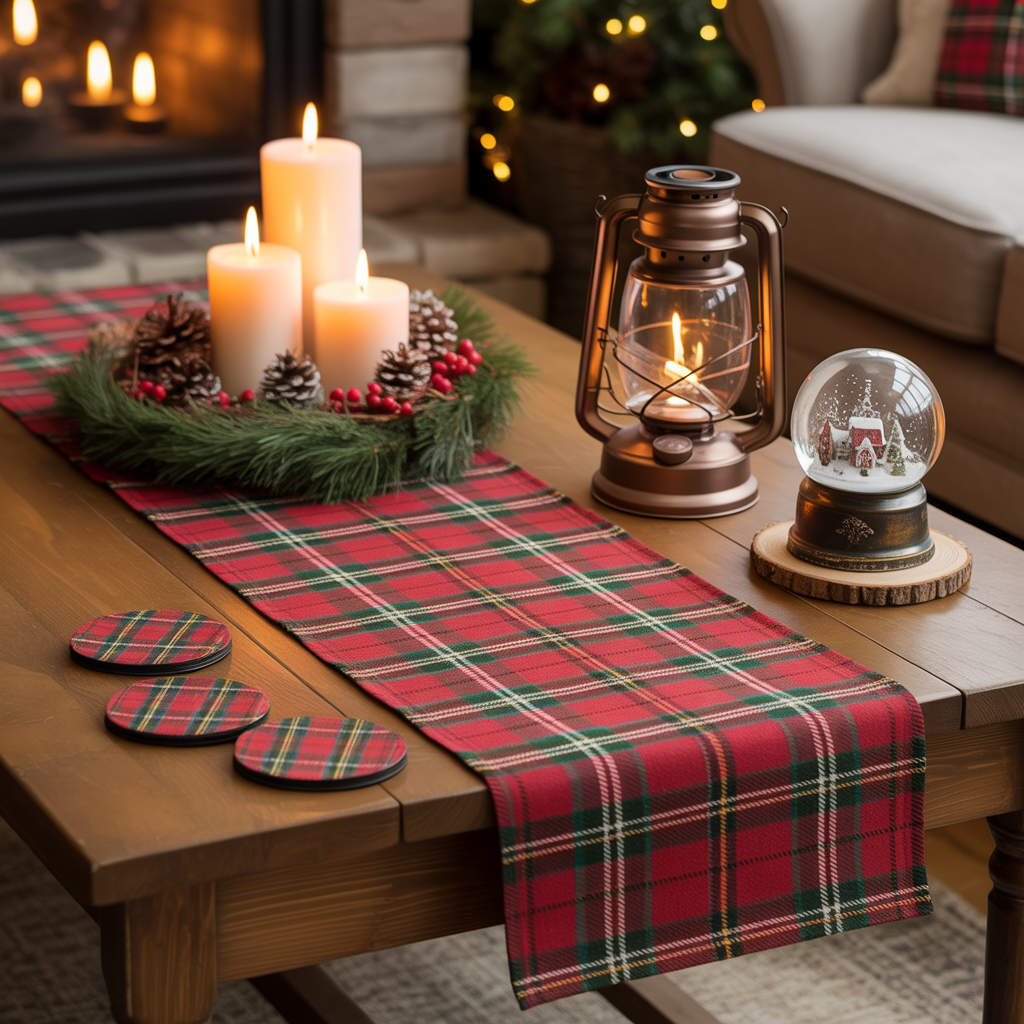 Plaid and Cozy Accents