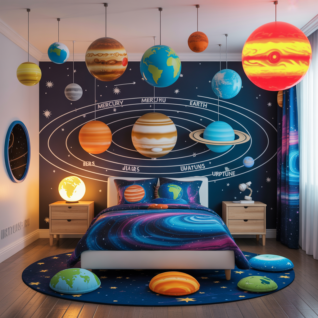Planet-Themed Decor and Accessories
