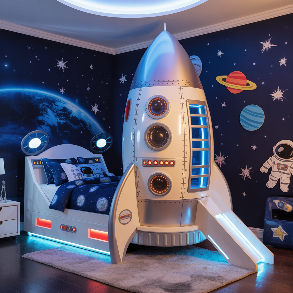 Rocket Ship Bed Adventure