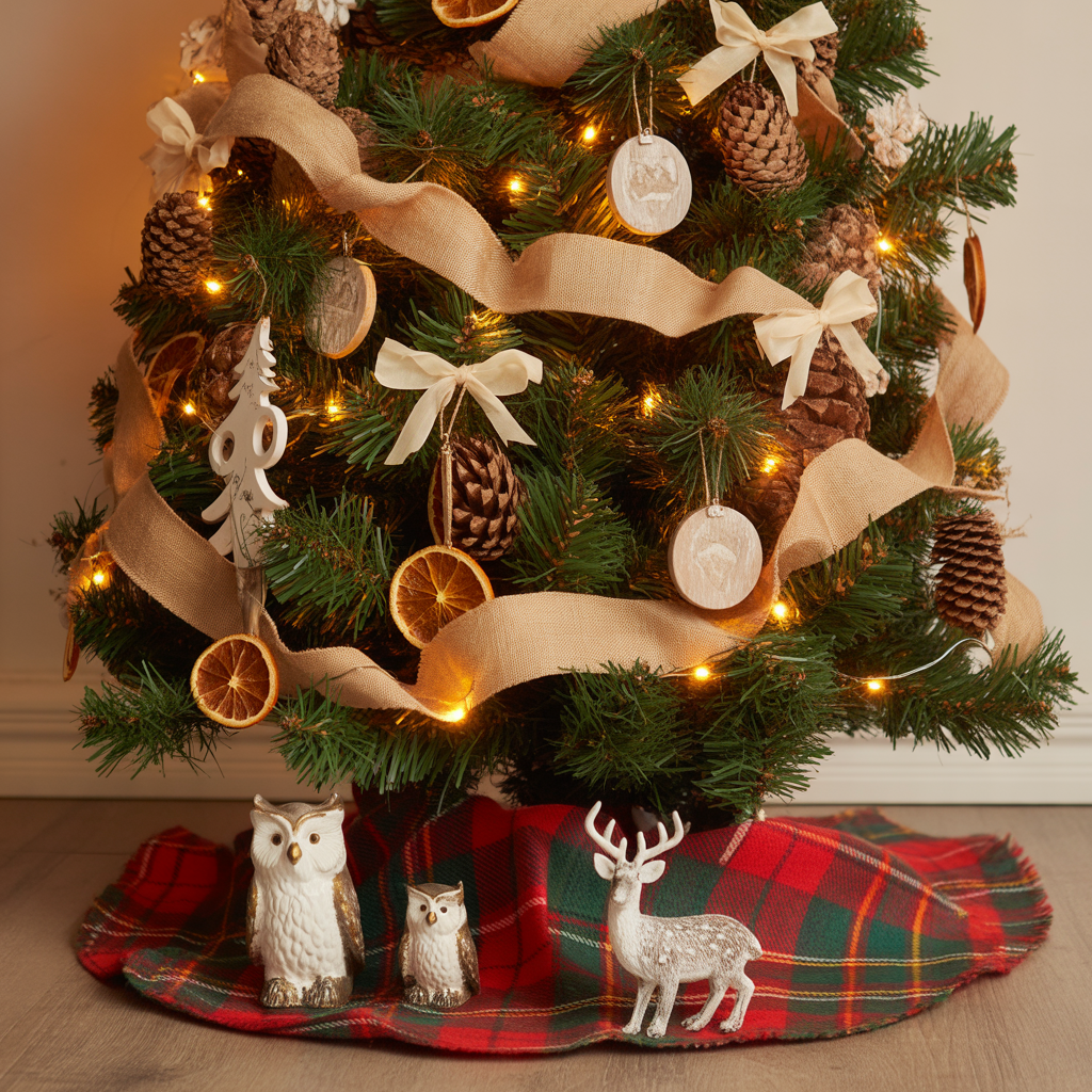 Christmas Tree Color Schemes :15 Beautiful ideas You’ll Want to Try This Year 3 Rustic Woodland Charm Christmas Tree Color Schemes