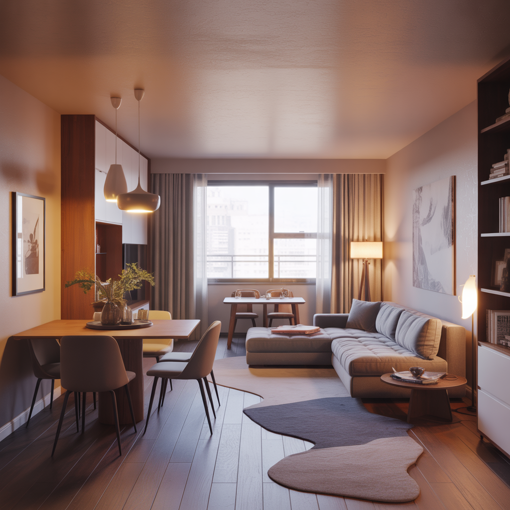 Small Living Dining Combo